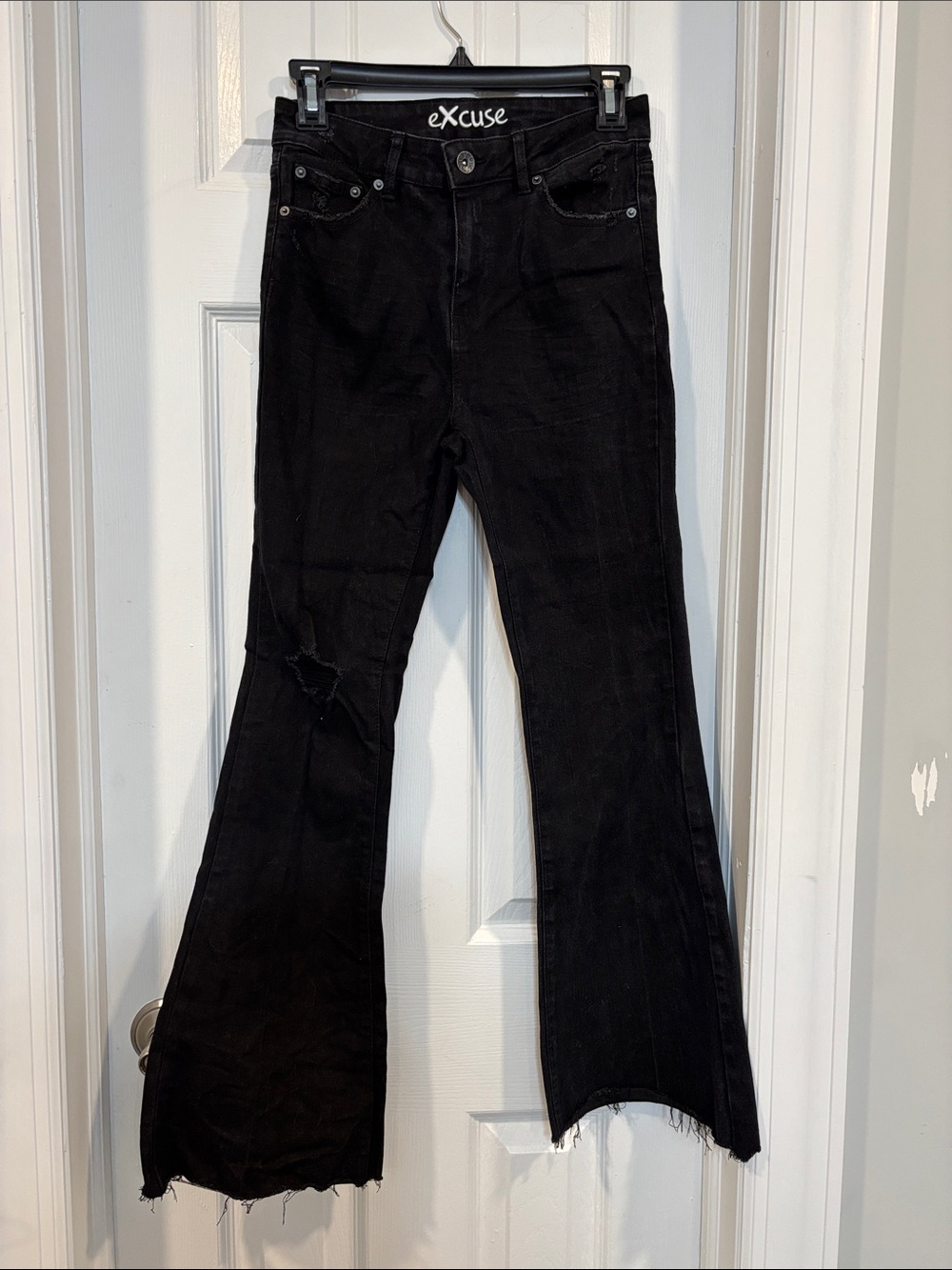 Women's Black Flare Jeans